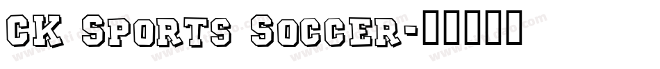 CK Sports Soccer字体转换